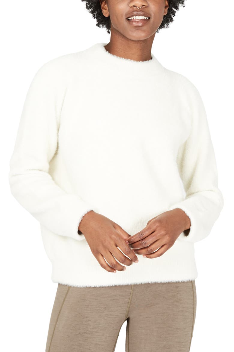 Islington Fuzzy Sweater, Main, color, WINTER WHITE