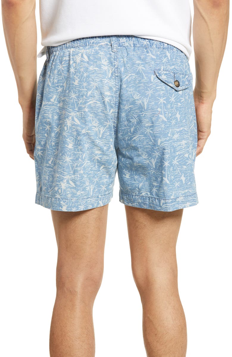 Vintage 1946 Snappers Tropical Print Shorts, Alternate, color, 