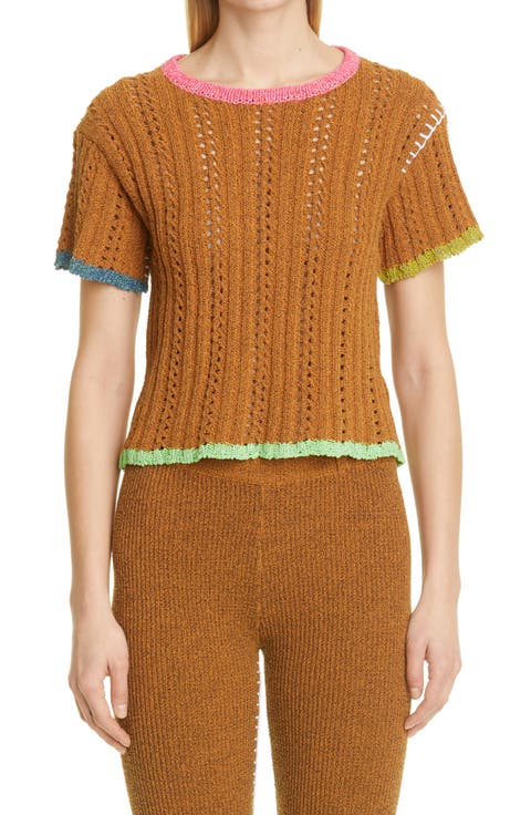Women's Tweedle Short Sleeve Sweater (Nordstrom Exclusive)