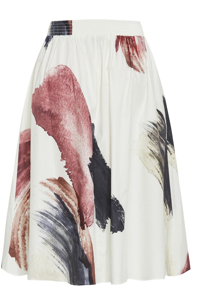 City Chic Alisha Cotton A-Line Maxi Skirt, Alternate, color, Geo Muse