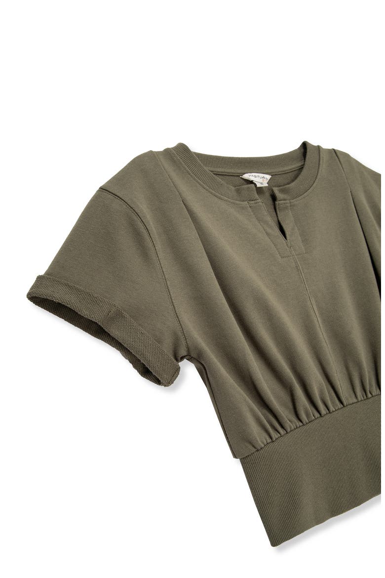 Kids' French Terry Top & Pants Set, Alternate, color, OLIVE