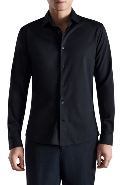 Comfort Stretch Long Sleeve Quarter Zip Polo