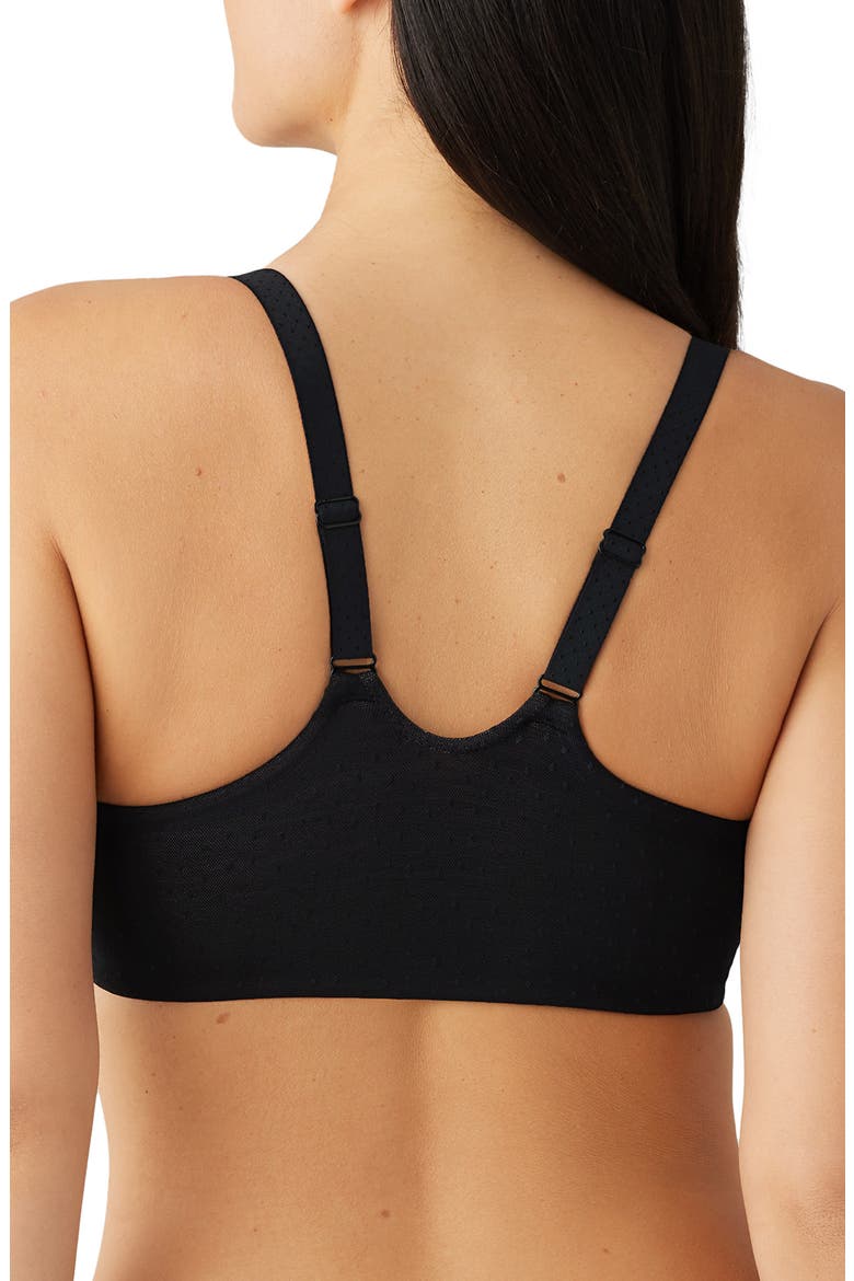 Back Appeal™ Underwire Front Close T-Shirt Racerback Bra, Alternate, color, BLACK