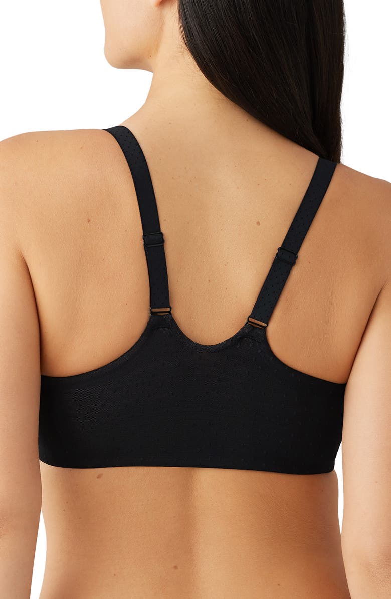 Wacoal Back Appeal<sup>™</sup> Underwire Front Close T-Shirt Racerback Bra, Alternate, color, Black