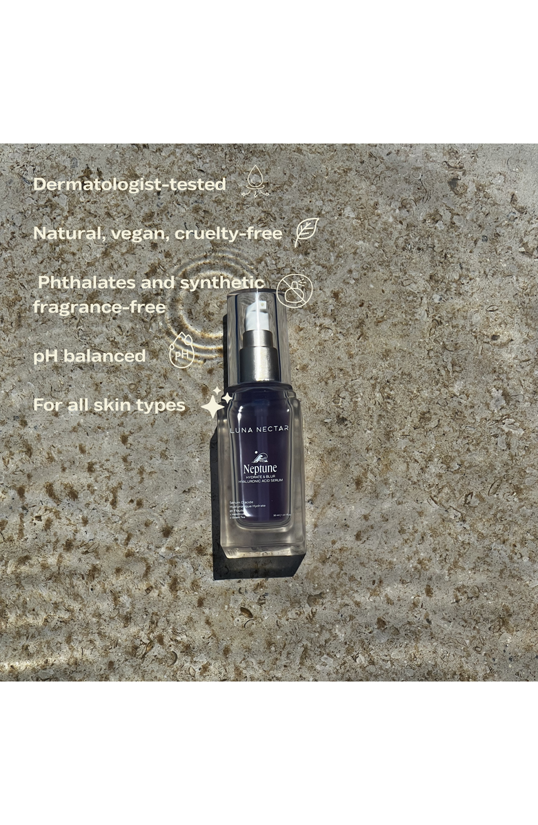 Luna Nectar Neptune Hyaluronic Acid  Hydrate & Blur Serum, Alternate, color, Bright Purple