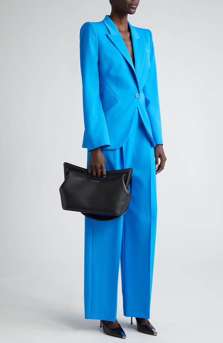 McQueen The Large Peak Leather Shoulder Bag, Alternate, color,