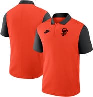Nike Men's Nike Orange/Black San Francisco Giants Cooperstown Collection Color-Block Victory Performance Polo