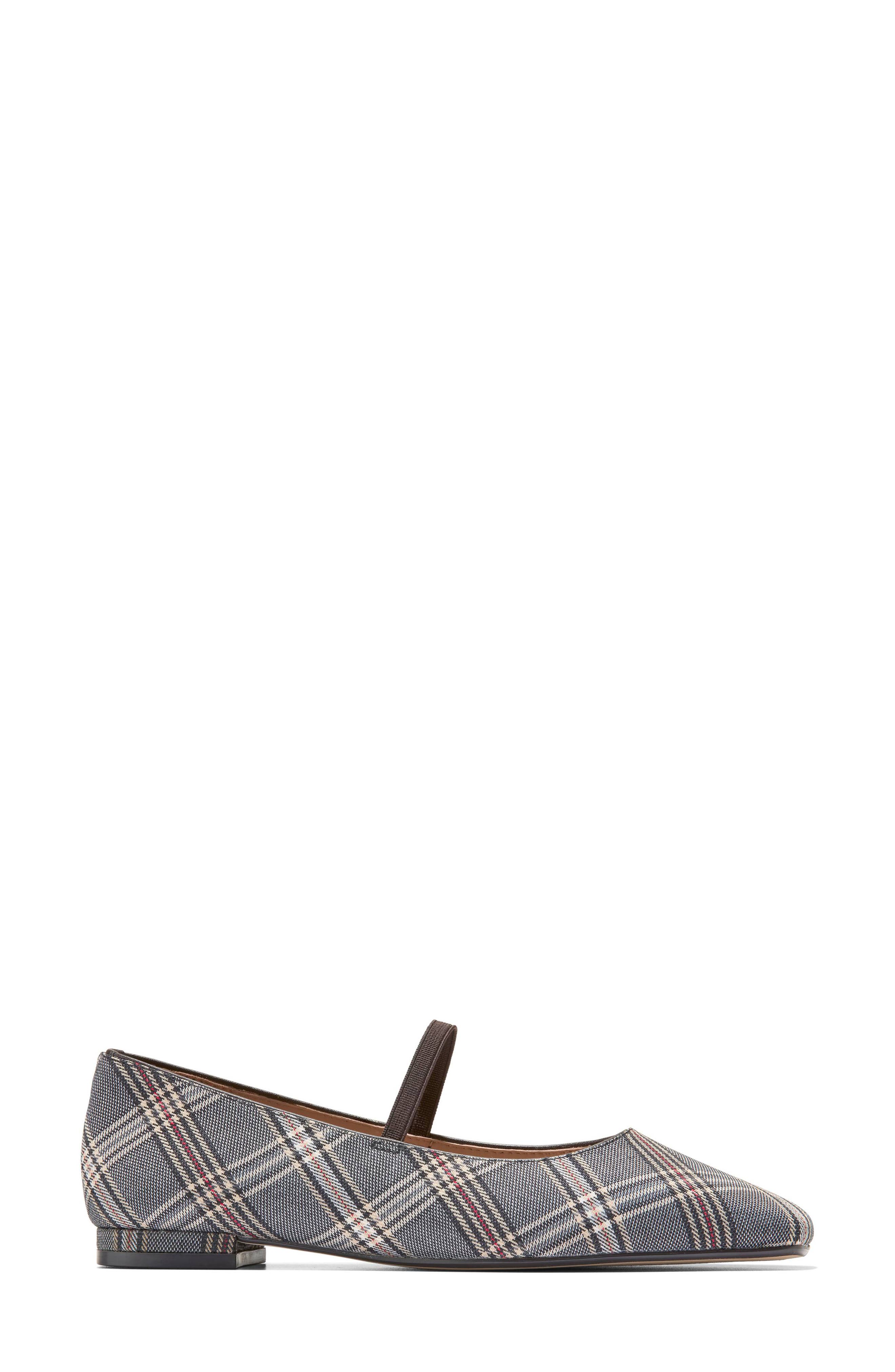 Bridget Mary Jane Flat, Alternate, color, CLASSIC PLAID TEXTILE