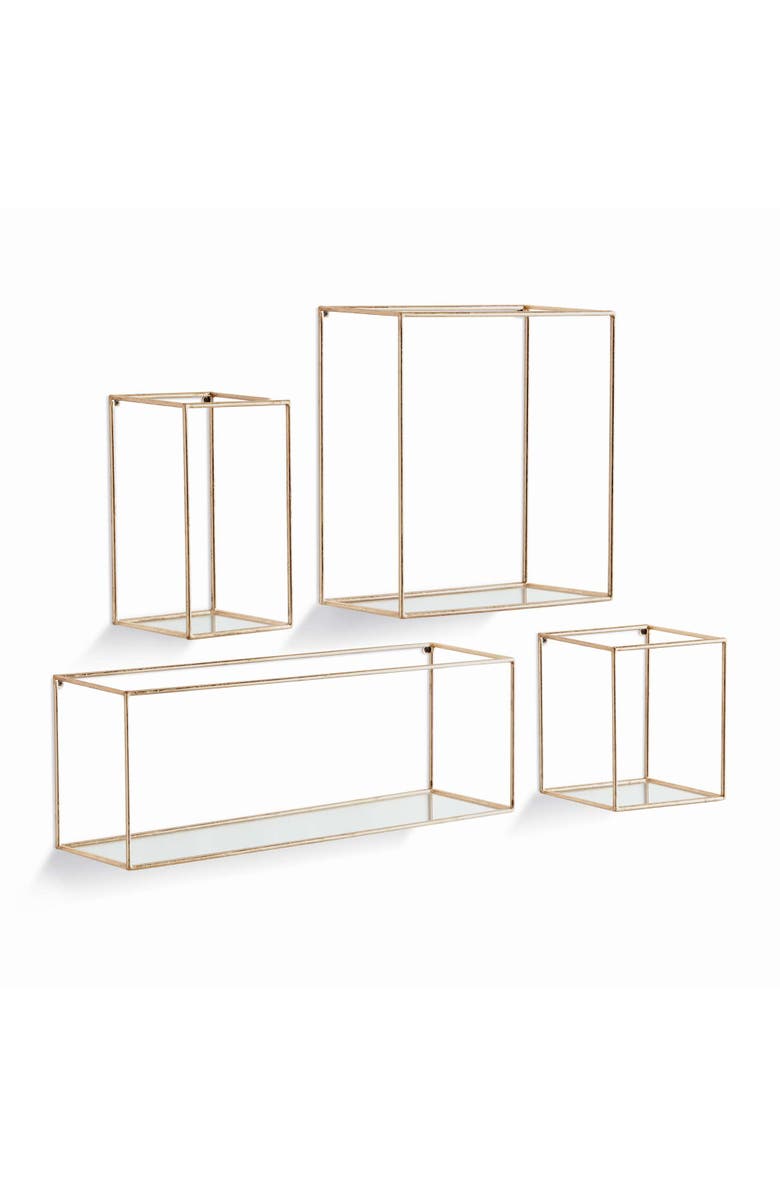 Napa Home
Garden Duncan Mirrored Wall Shelves Set Of 4, Main, color,