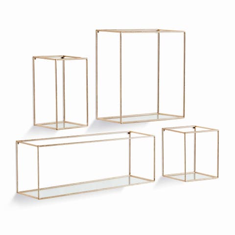 Duncan Mirrored Wall Shelves Set Of 4