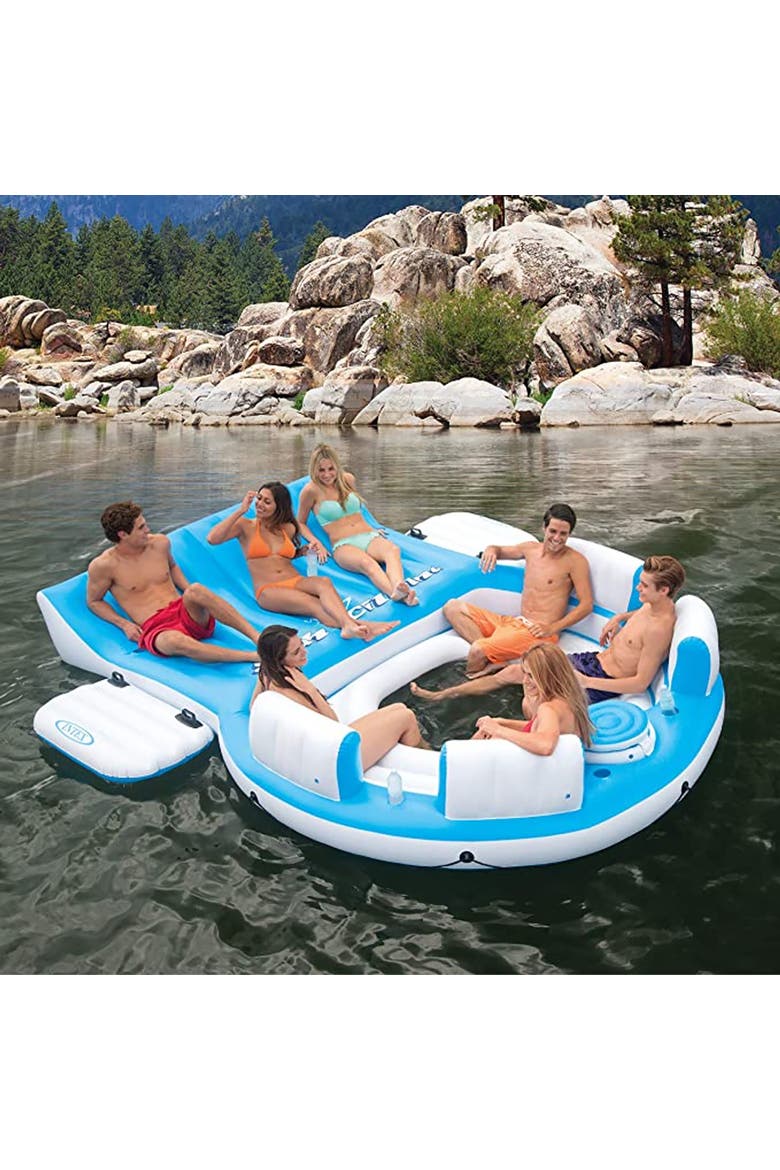 Splash 'N Chill Island Inflatable, Alternate, color, Blue