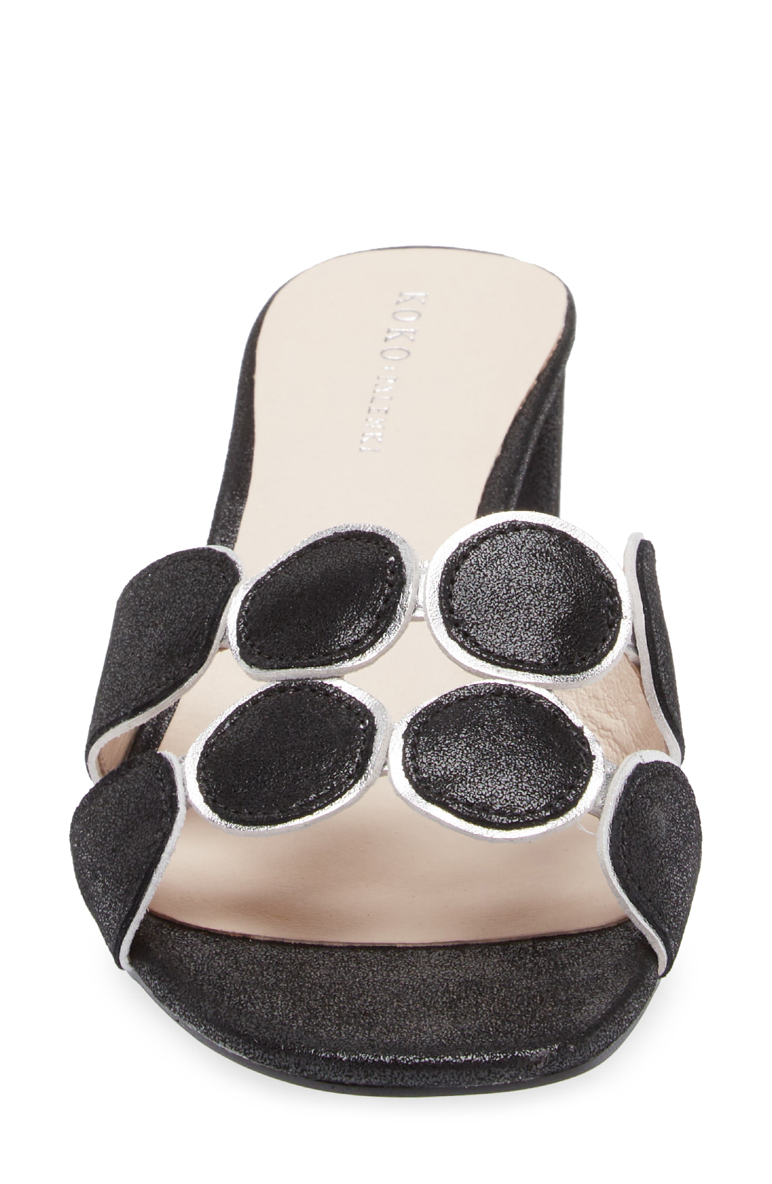 KOKO + PALENKI Lively Slide Sandal, Alternate, color, Black Leather