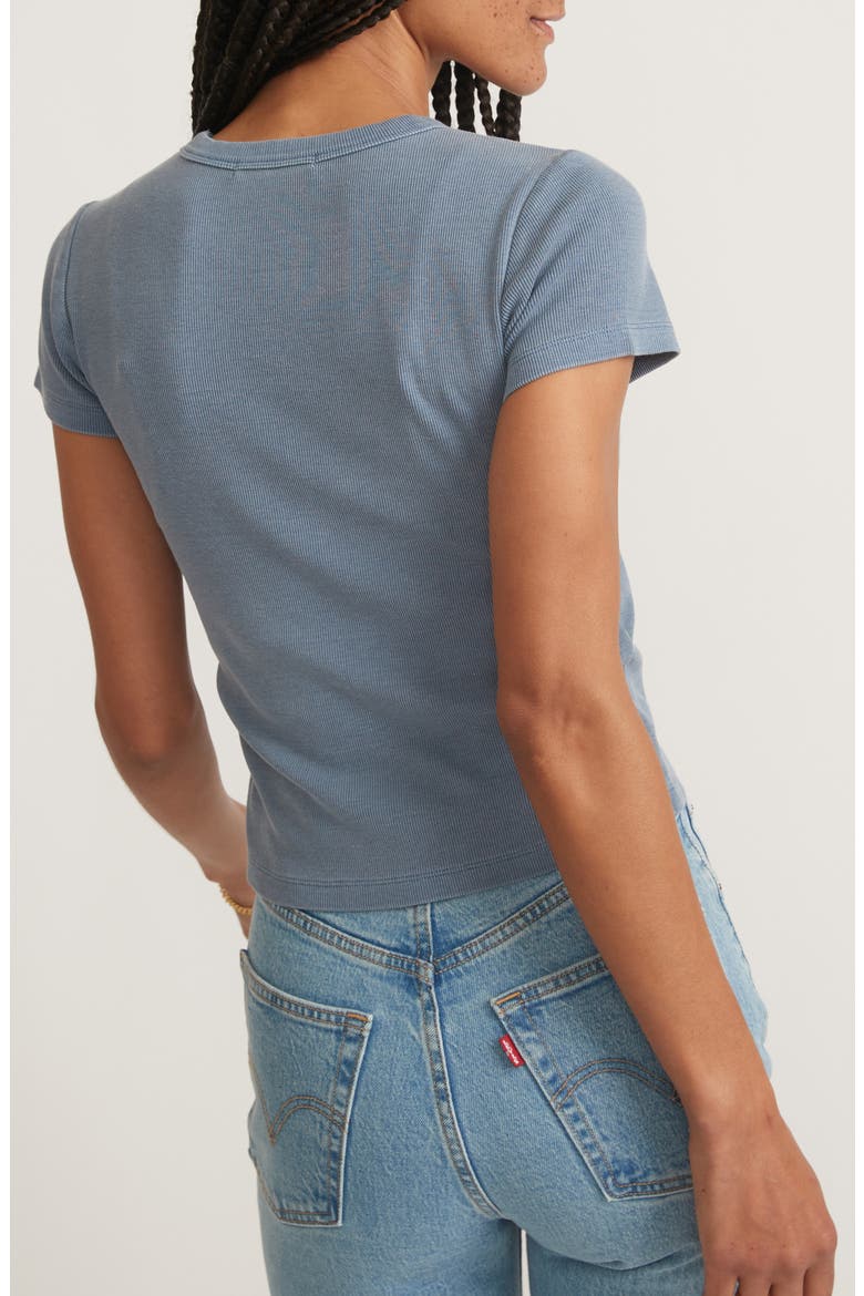 Lexi Sun-In Crewneck Rib T-Shirt, Alternate, color, GRAPHITE