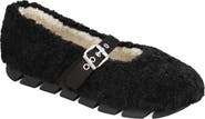 MIA Kayti Faux Shearling Mary Jane Flat