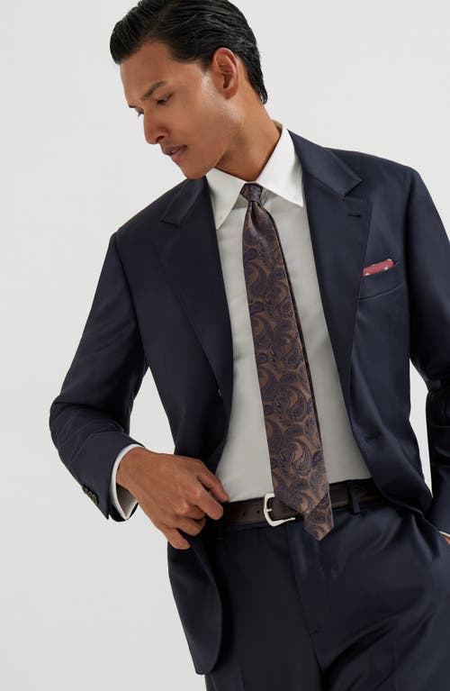Brunello Cucinelli Single-breasted Virgin-wool Blazer In Blue