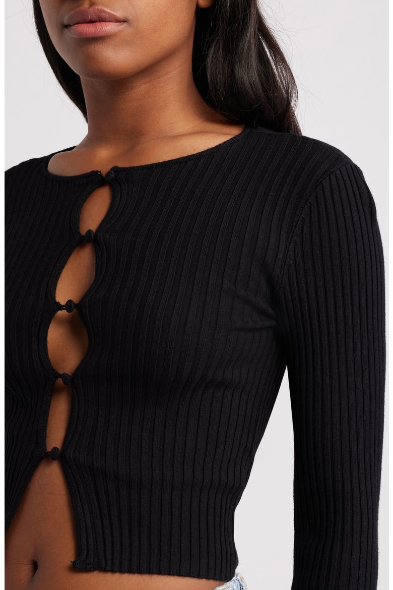 Peyton Button-Up Cardigan, Alternate, color, BLACK