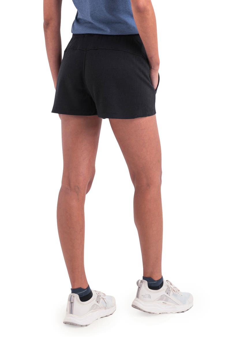 Lyocell & Merino Blend 200 Crush Shorts, Alternate, color, BLACK