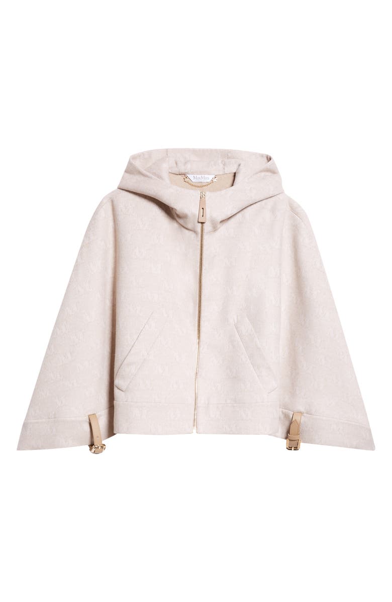 Max Mara Serio Wool, Silk & Cashmere Crop Cape, Alternate, color,