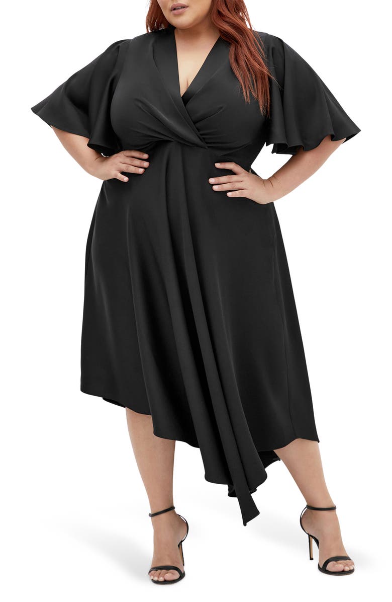City Chic Scarlette Maxi Dress, Main, color, Black