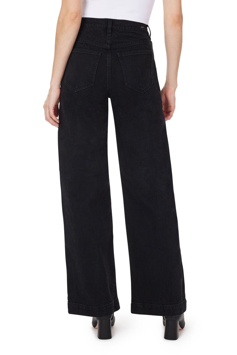 Denver High Rise Wide Leg Jeans, Alternate, color, WASHED BLACK