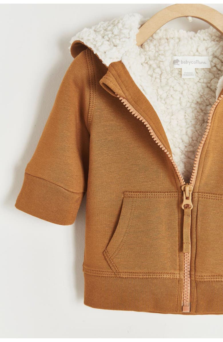 Babycottons Merlin Fleece & Teddy Fleece Hoodie, Alternate, color, 