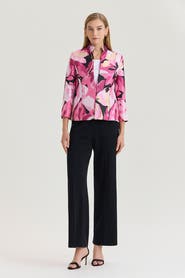Ming Wang x Family Savvy Heritage Shimmer Lined Floral Jacquard Woven Jacket