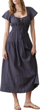 Marine Layer Skye Cotton Midi Dress