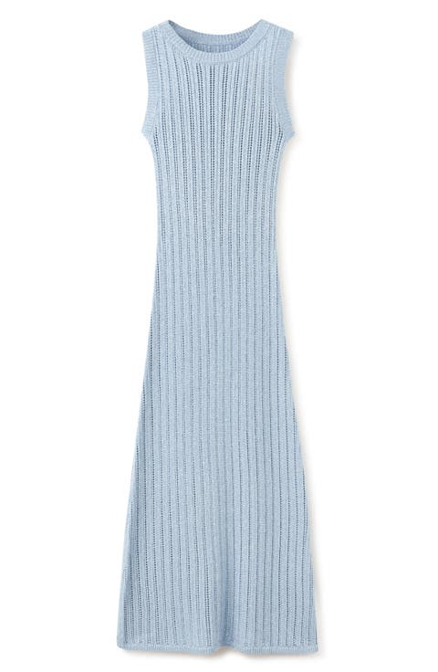 Sleeveless Ribbed Knit Dress