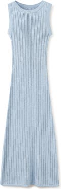 MANGO Sleeveless Ribbed Knit Dress