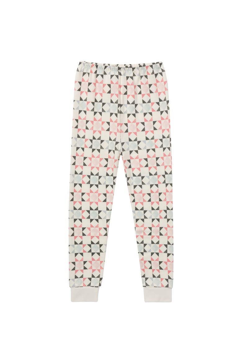 Hacci Sung Fit Footless Pajama Set, Alternate, color, Shapes