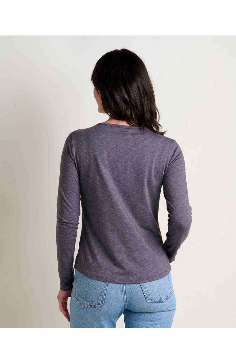 Toad & Co Marley Long Sleeve V-Neck Tee, Alternate, color, Iron