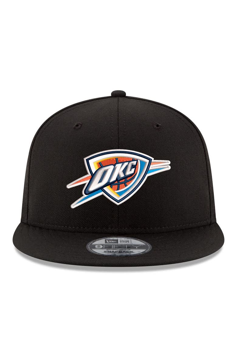 New Era Men's New Era  Black Oklahoma City Thunder 2026 NBA Playoffs 9FIFTY Snapback Hat, Alternate, color, Black