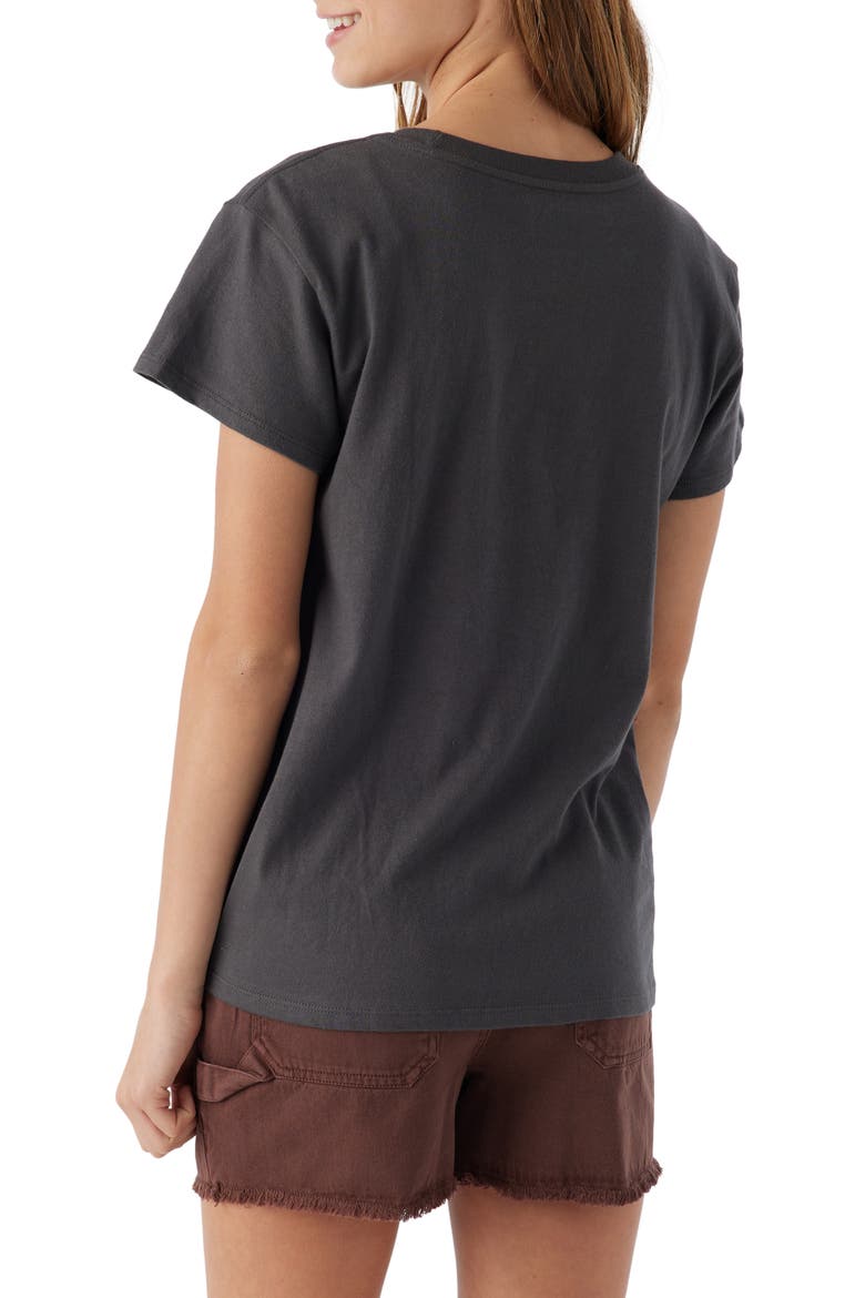 Kids' Moonlit Daisy Cotton Jersey Graphic T-Shirt, Alternate, color, WASHED BLACK