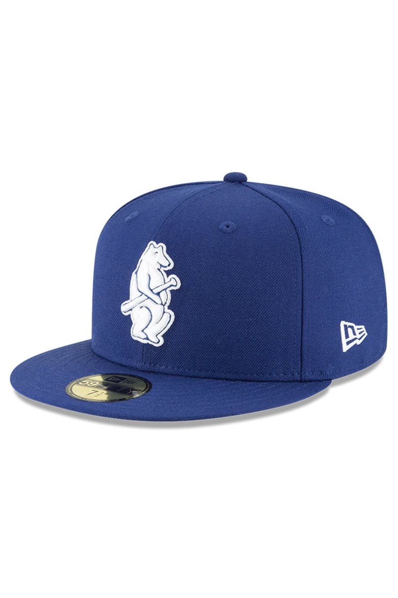 Men's New Era Royal Chicago Cubs Cooperstown Collection Wool 59FIFTY Fitted Hat, Main, color, Royal