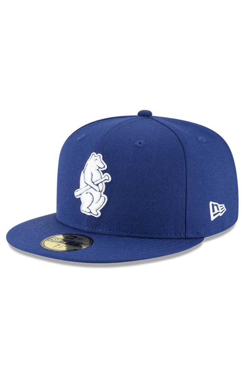 New Era Men's New Era Royal Chicago Cubs Cooperstown Collection Wool 59FIFTY Fitted Hat, Main, color, Royal