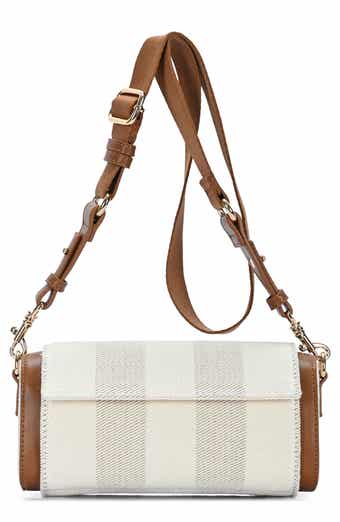Madison West Stripe Canvas Mini Shoulder Bag
