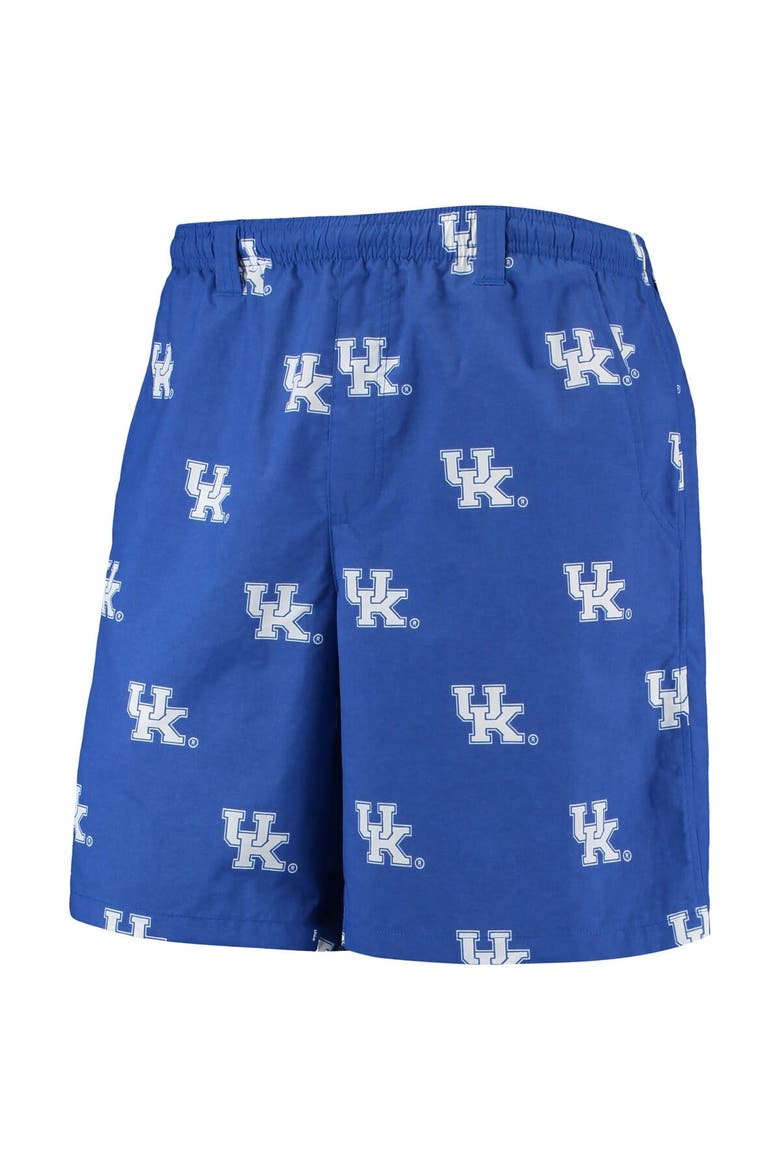 Men's Columbia PFG Royal Kentucky Wildcats Backcast II 8" Omni-Shade Hybrid Shorts, Alternate, color, Royal