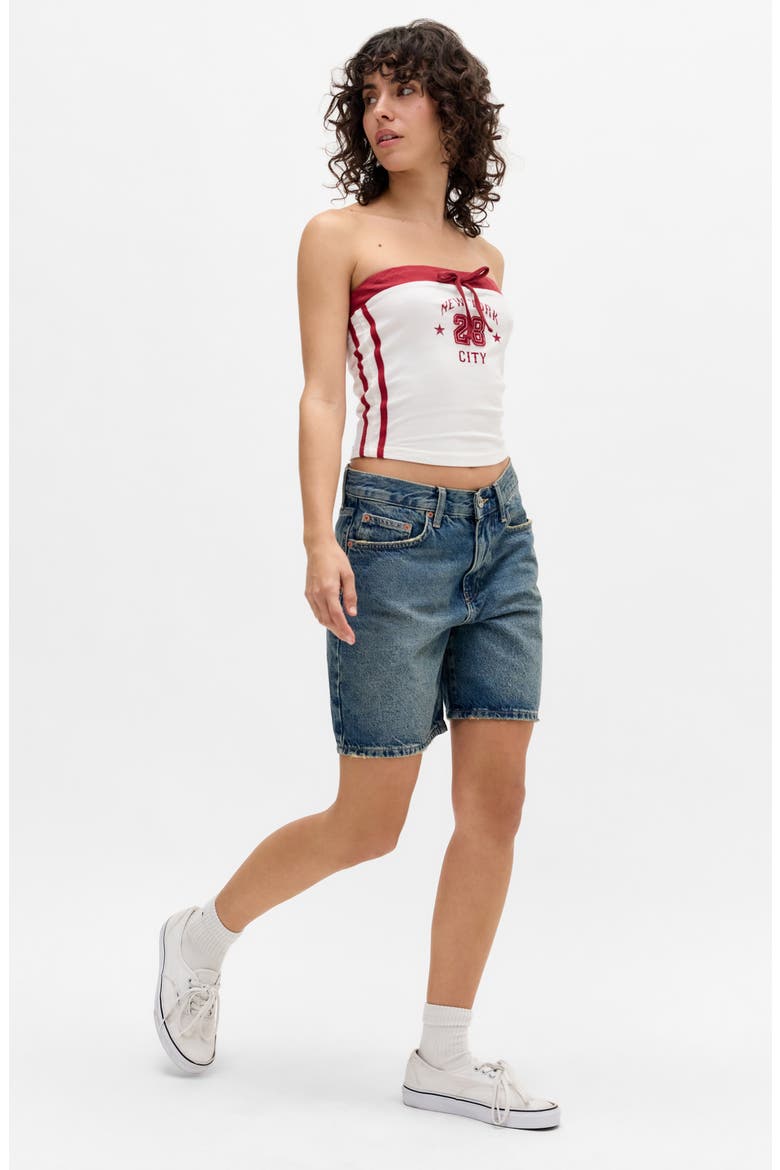 Harden High Waist Denim Shorts, Alternate, color, MID VINTAGE