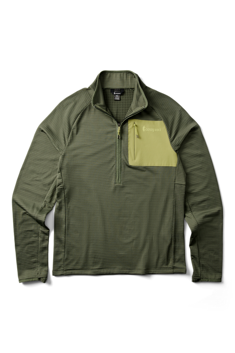 Otero Fleece Half-Zip Pullover - Men's, Alternate, color, Fatigue