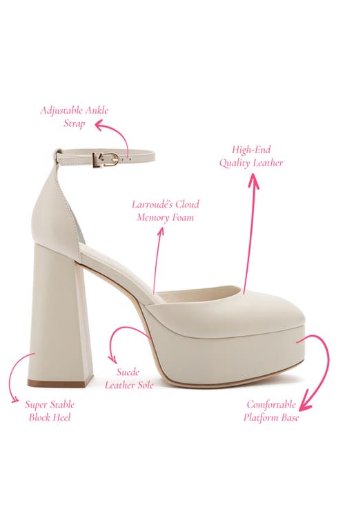 Larroude Larroudé Ari Pump In Ivory Leather