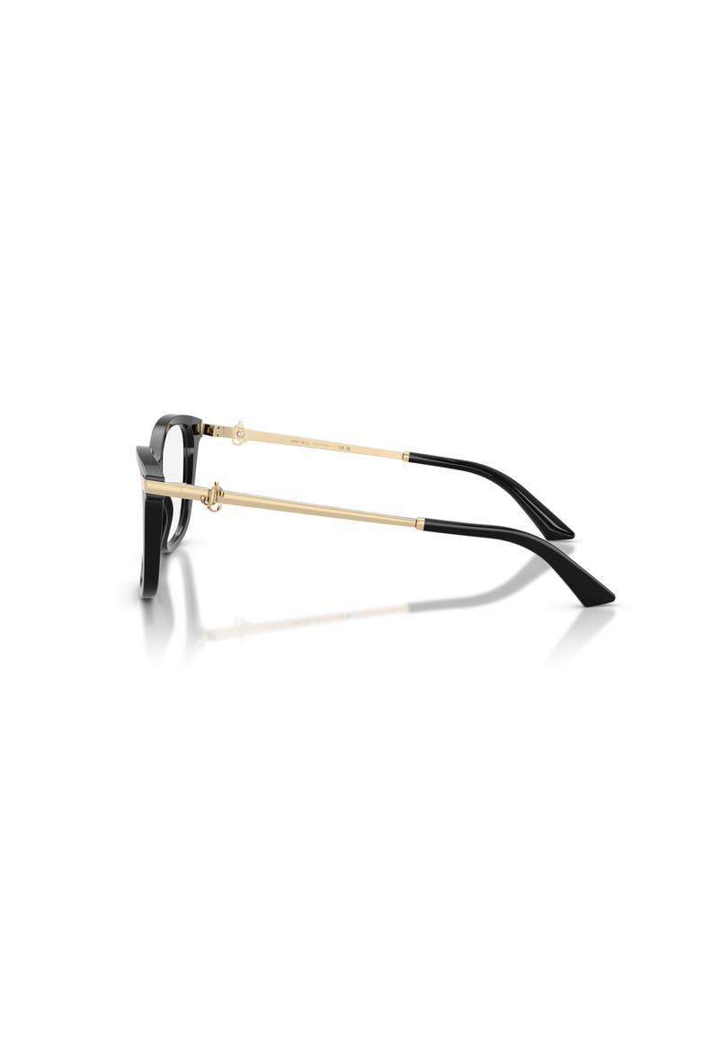 54mm Rectangle optical glasses, Alternate, color, Black