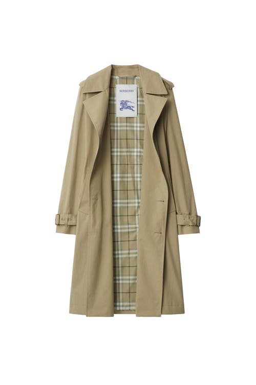 Burberry Highgrove Castleford Lapel Trench Coat In Skylark