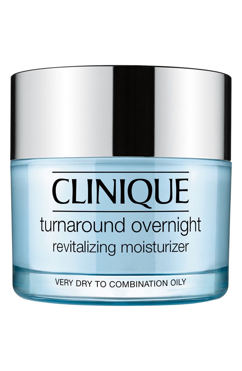 Clinique Turnaround Overnight Revitalizing Moisturizer for Very Dry to Combination Oily Skin, Main, color,