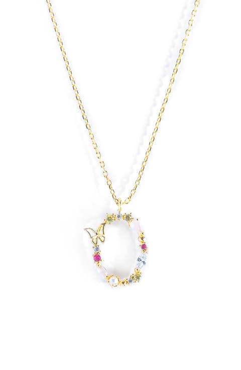 Flutterfly Initial Necklace