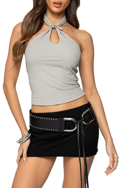 Alizee Crop Halter Top