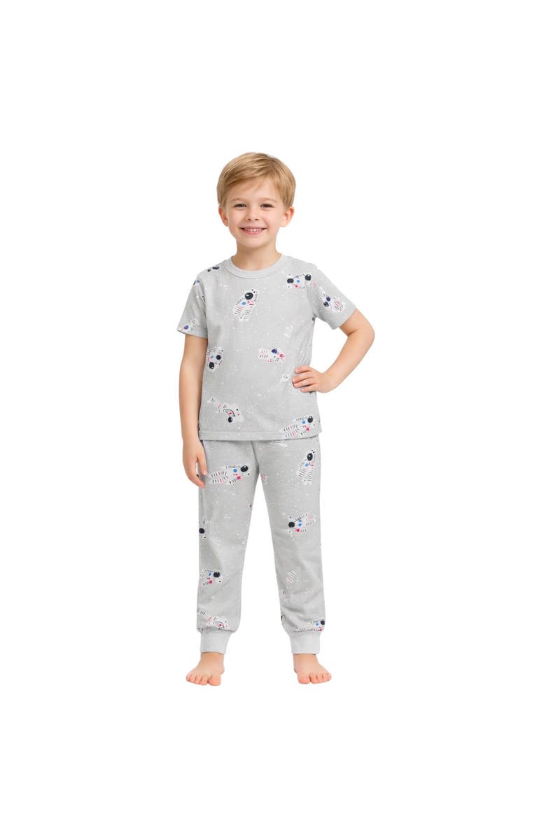 BenBen Boys Short Sleeve Pajamas Set, Alternate, color, Grey
