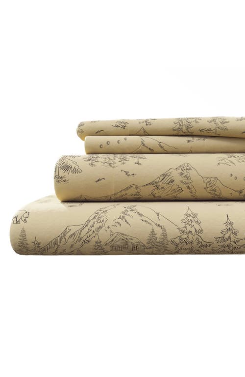 Woven & Weft Lodge Print 4-piece Microfiber Sheet Set