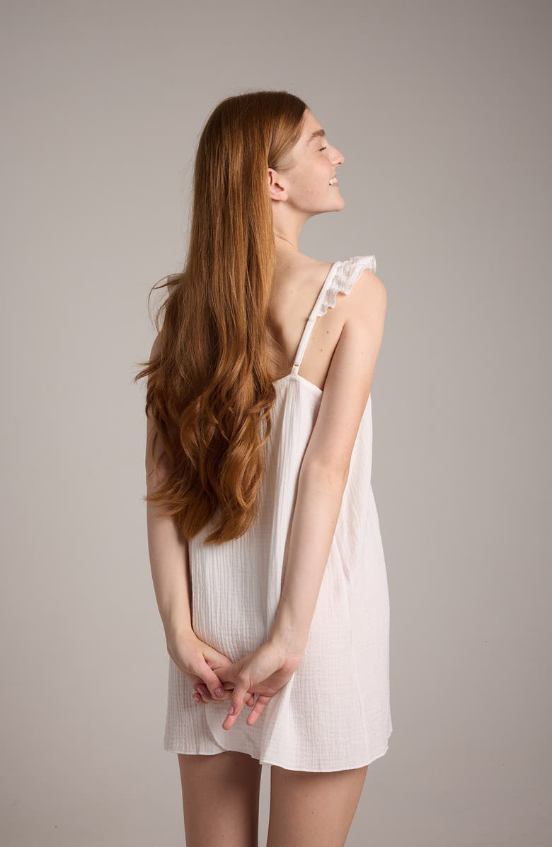 Sunday Citizen Cotton Muslin Chemise, Alternate, color, Off White