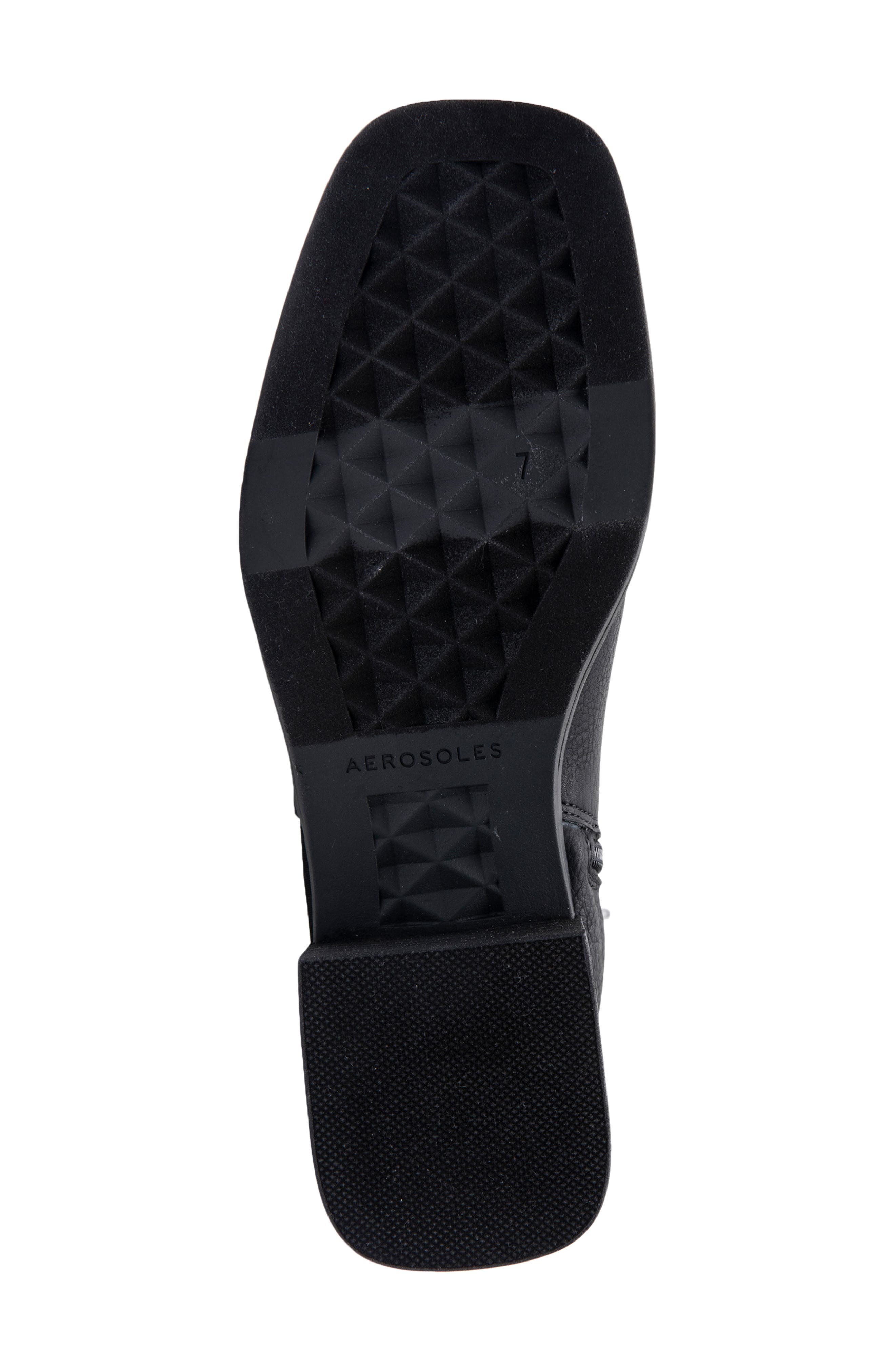 Aerosoles Daria Knee High Boot, Alternate, color, Black Grainy Pu