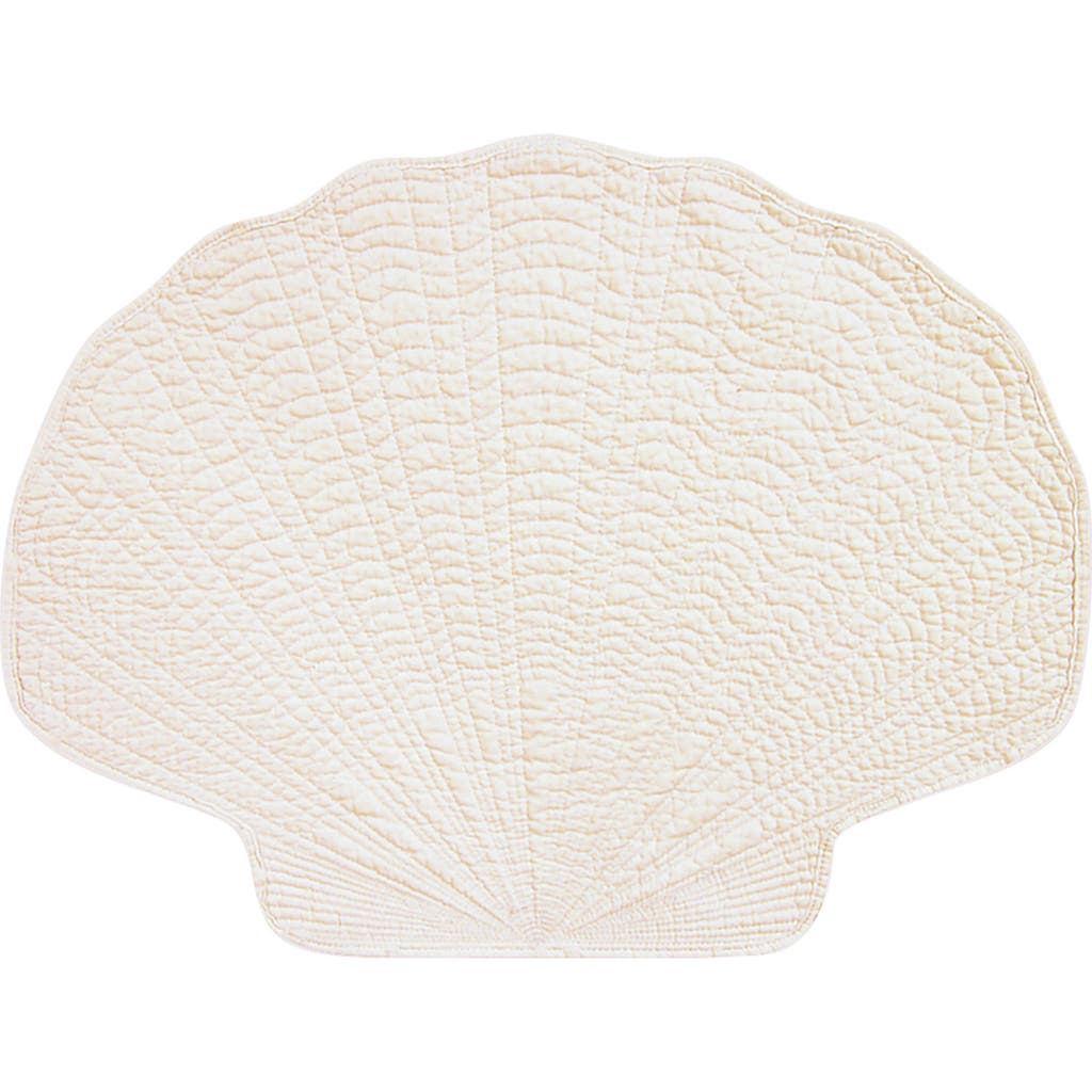 C & F Home C&f Home Shell Shaped Placemat S/6 In White
